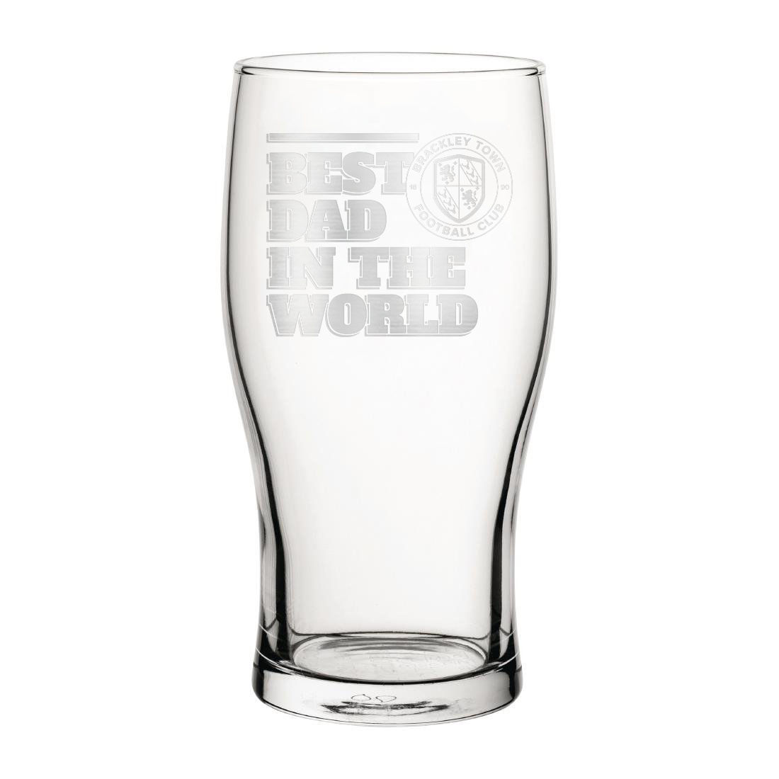 Best Dad In The World Tulip Pint Glass