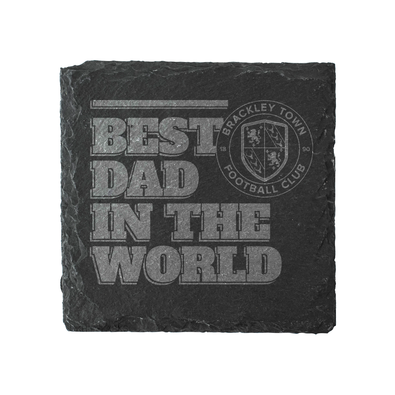 Best Dad In The World Slate Coaster