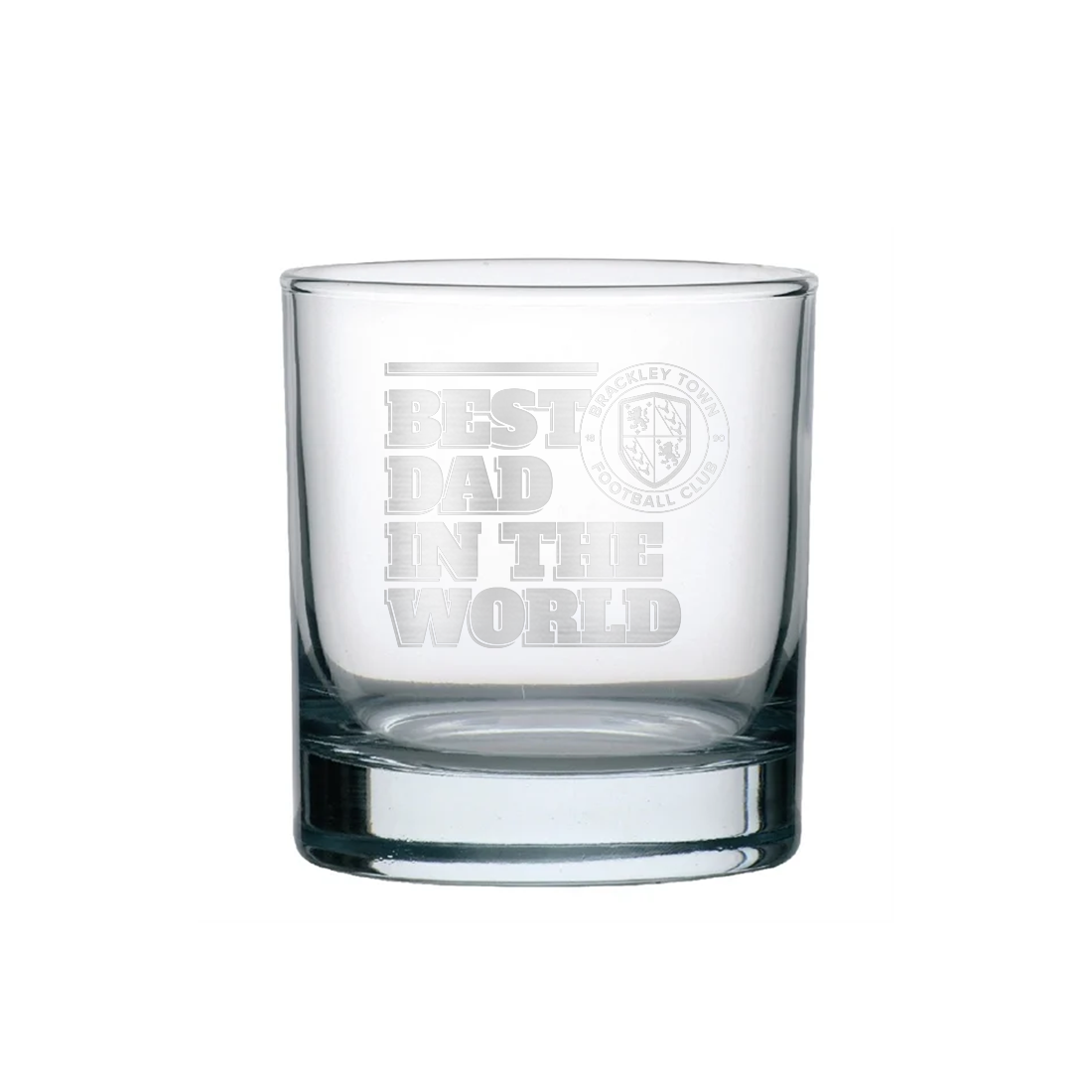 Best Dad In The World Tulip Whiskey Glasss