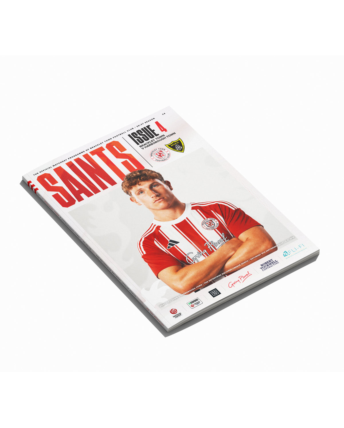 Brackley Town v Harborough Town 05/09/26 Printed Match Day Programme