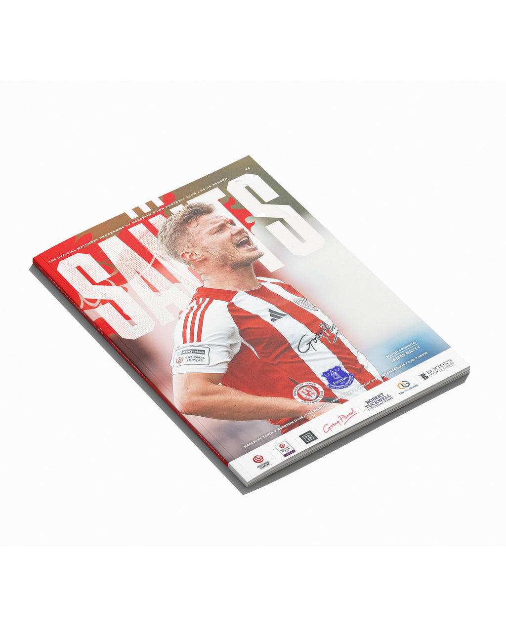 Brackley Town v Everton U21s 25/26 Match day Programme