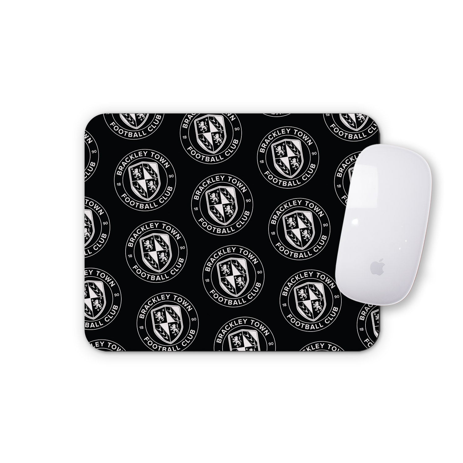Repeat Crest Mousemat - Black