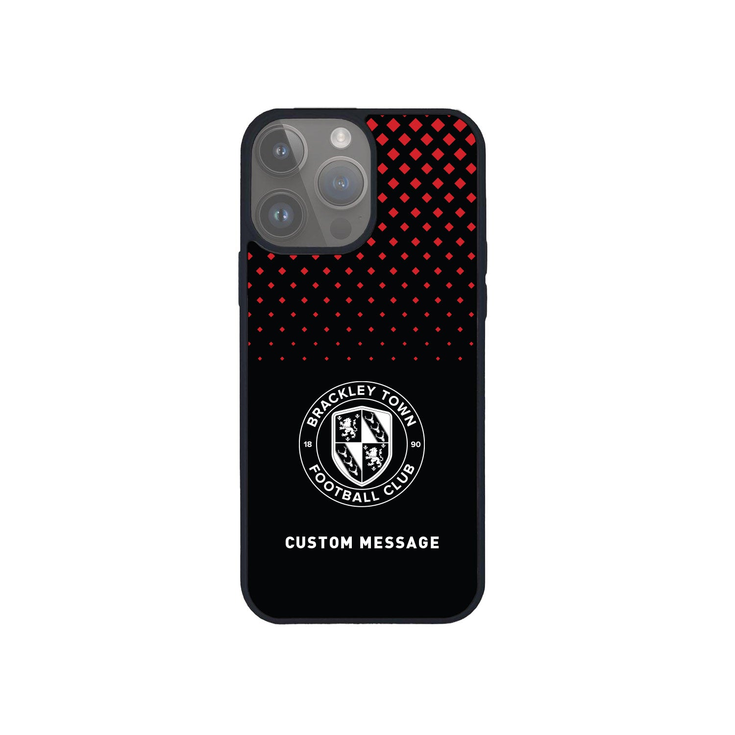 Black Dotted Personalised Phone Cover