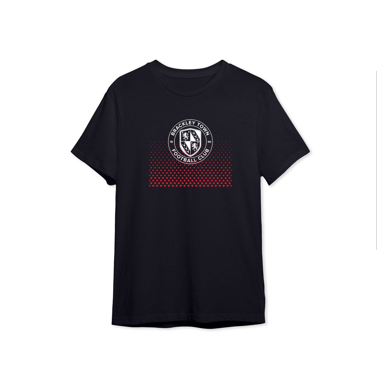 Dotted Print Black T-Shirt